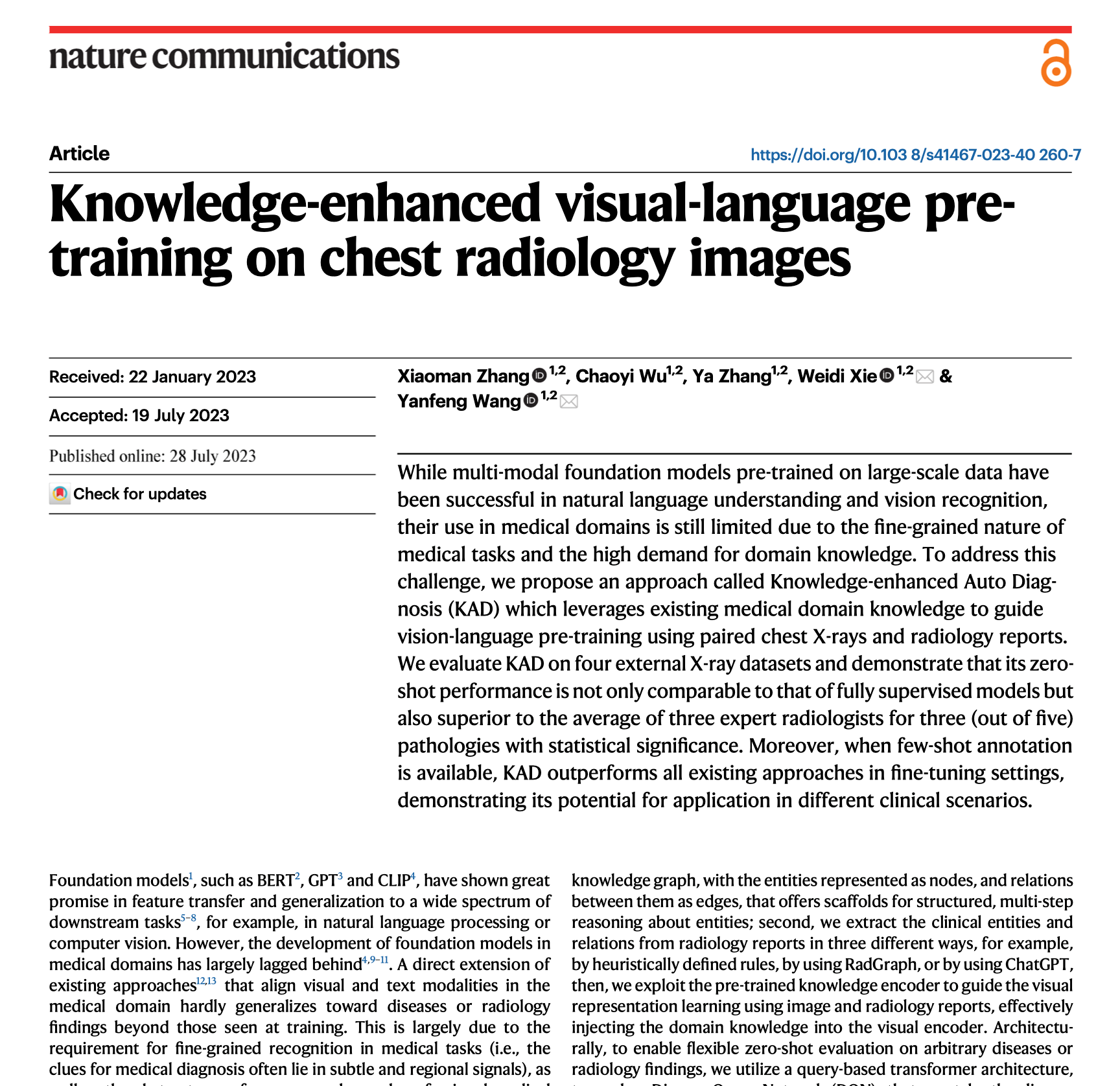 图片1：Knowledge-enhanced Visual-Language Pre-training on Chest Radiology Images.png